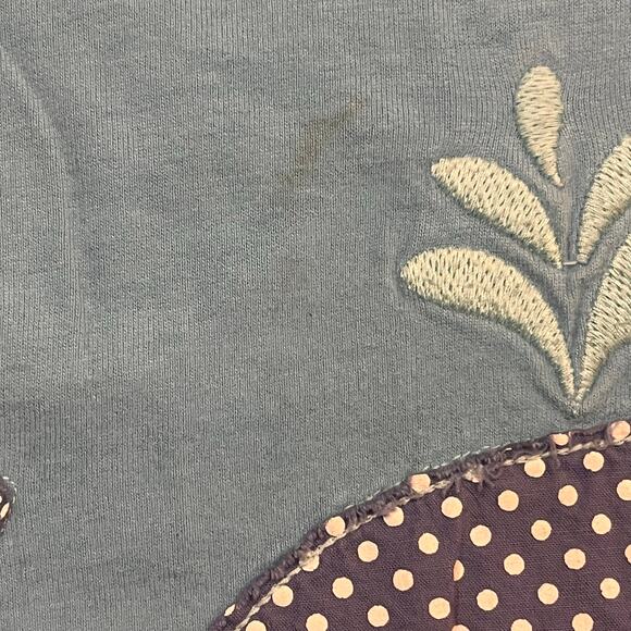 Mini Boden Girls 5-6 Wale Shirt Short Sleeve Blue Colorful Poke Dots - Picture 8 of 8